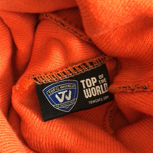 CLEMSON Pom Beanie Orange + Purple Knit! ACC TIGERS Winter Hat Cap Toboggan - Picture 4 of 5